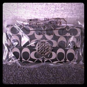 Black and White Coach Wallet